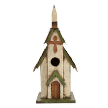 Load image into Gallery viewer, Glitzhome Hand Painted Hanging Wood Birdhouse for Garden