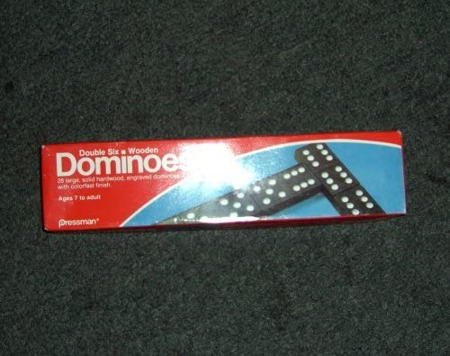 Double Six Wooden Dominoes ( Flat Box )