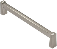 Load image into Gallery viewer, Wisdom Stone 4121128SN-C 128mm (5in C to C) Long Island 5 in. Satin Nickel with Clear Crystals Cabinet Pull, cc