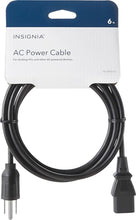 Load image into Gallery viewer, Insignia - 6&#39; AC Power Cable - Black