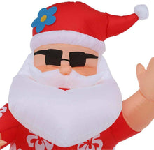 Load image into Gallery viewer, Home Accents Holiday Inflatable Santa Dances The Hula Airblown 6 ft. Pre-lit LED