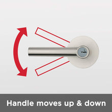 Load image into Gallery viewer, Kwikset 91560-003 Milan Round Keyed Entry Lever Featuring SmartKey in Polished Chrome