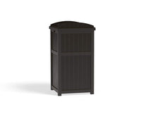Load image into Gallery viewer, Suncast 33 Gallon Outdoor Trash Hideaway with Lid