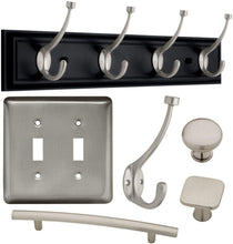 Load image into Gallery viewer, Arched 5-1/16 in. (128 mm) Center-to-Center Satin Nickel Drawer Pull (12-Pack)