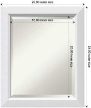 Load image into Gallery viewer, Amanti Art Framed Vanity Mirror | Bathroom Mirrors for Wall | Mirror Frame | Solid Wood Mirror | Mirror | x in.