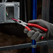 Load image into Gallery viewer, Milwaukee 48-22-6101 8-Inch Long Nose Pliers with Reaming Head and Onboard Fish Tape Pulling