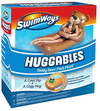 Load image into Gallery viewer, SwimWays Huggables Teddy Bear Oversized Float - Inflatable Lounge with Cupholder for Pool or Lake