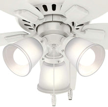 Load image into Gallery viewer, Echo Bluff 42 in. LED Indoor Fresh White Ceiling Fan with Light Kit