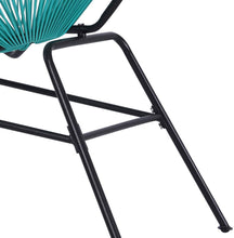 Load image into Gallery viewer, Patio Time Outdoor Furniture Metal Oval Weave Lounge Acapulco Sun Chairs (Set of 2, Turquoise)