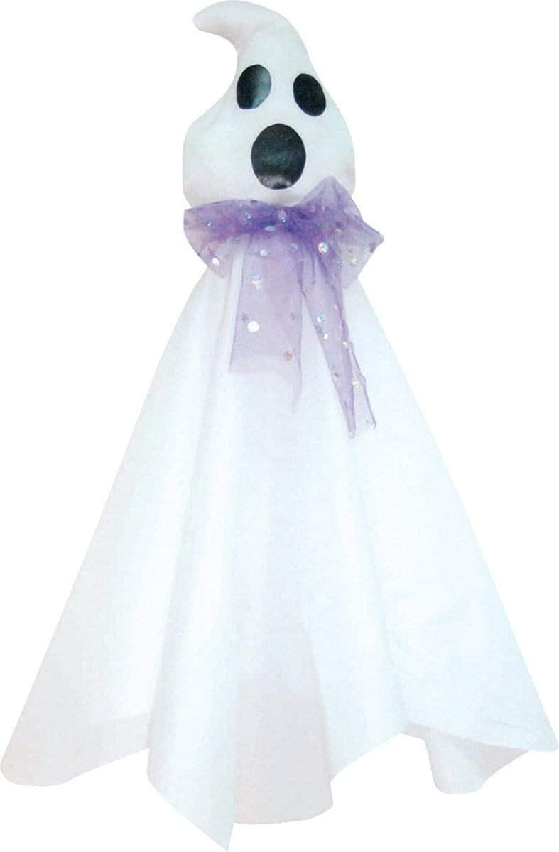 Gemmy (Sun Star) Hanging Ghost W/Purple Tie, As Shown, One Size