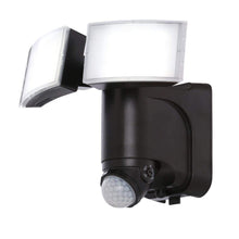 Load image into Gallery viewer, Defiant 180° Black Solar Powered Motion LED Security Light with Battery Backup