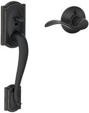 Load image into Gallery viewer, Schlage Camelot Front Entry Handleset with Interior Right Handed Lever