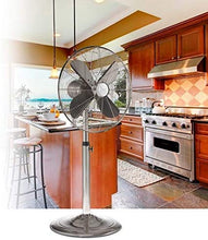 Load image into Gallery viewer, Deco Breeze DBF0208 Brushed Stainless Steel Floor Standing Fan