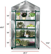 Load image into Gallery viewer, Home-Complete Mini Greenhouse-4-Tier Indoor Outdoor Sturdy Portable Shelves-Grow Plants, Seedlings, Herbs, or Flowers In Any Season-Gardening Rack