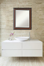 Load image into Gallery viewer, Amanti Art Cyprus Bathroom Mirror, Medium, Walnut Brown