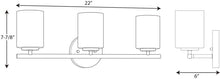 Load image into Gallery viewer, Progress Lighting P2159-09 Contemporary/Soft 3-100W Med Bath Bracket