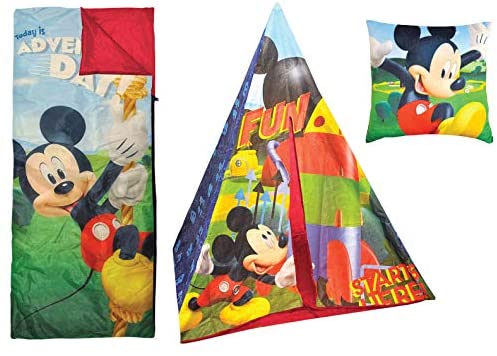 Disney Mickey Mouse Play Tent Slumber Set