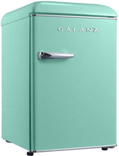 Load image into Gallery viewer, Galanz GLR25MGNR10 Retro Compact Refrigerator, Surf Green