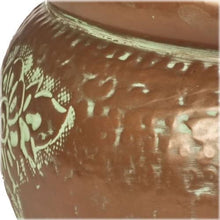 Load image into Gallery viewer, CobraCo Bird Motif Copper Finish Hose Holder with Lid HHEBR