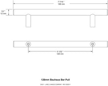 Load image into Gallery viewer, Liberty Bauhaus 5-1/16 in. (128mm) Champagne Bronze Cabinet Bar Pull