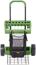 Load image into Gallery viewer, SuperDuty Lawn &amp; Garden Toolbox on Never Flat Wheels &amp; 120 Lb. Capacity Lift Plate-Made in USA - Organize &amp; Store Lawn &amp; Garden Tool Garage Storage Rack &amp; Yard Cart Garden Wheelbarrow Wagon (SD490)