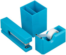 Load image into Gallery viewer, JAM Paper Desk Trio and Combo Packs - Stapler, Tape Dispenser, Pen Holder - 3/Pack