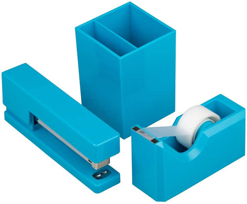 JAM Paper Desk Trio and Combo Packs - Stapler, Tape Dispenser, Pen Holder - 3/Pack