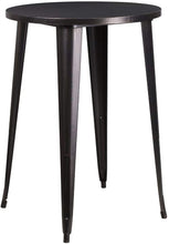 Load image into Gallery viewer, Flash Furniture 30&#39;&#39; Round Metal Indoor-Outdoor Bar Height Table