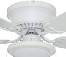 Load image into Gallery viewer, Hugger AL383CP-MWH 44 in. LED Matte White Ceiling Fan
