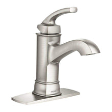 Load image into Gallery viewer, Moen WS84414MSRN Hensley Single Handle 1 Hole Bathroom Faucet, Spot Resist Brushed Nickel