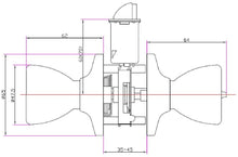 Load image into Gallery viewer, Design House 728311 Terrace 6-Way Universal Privacy Door Knob, Polished Brass, 1