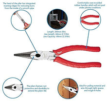 Load image into Gallery viewer, Milwaukee 48-22-6101 8-Inch Long Nose Pliers with Reaming Head and Onboard Fish Tape Pulling