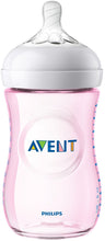 Load image into Gallery viewer, Philips Avent Natural Baby Bottle, Pink, 9oz, 5pk, SCF013/58