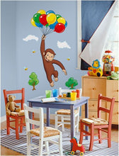 Load image into Gallery viewer, RoomMates Curious George Peel and Stick Giant Wall Decal