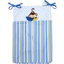 Load image into Gallery viewer, Little Bedding by NoJo 3 Little Monkeys 10pc Nursery in a Bag Crib Bedding Set, Blue
