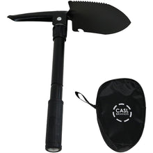 Load image into Gallery viewer, CASL Brands Steel Portable Camping Shovel with Pick and Carrying Case