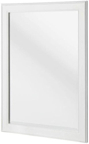 Foremost Gazette 32 In. L X 24 In. W Framed Wall Mirror in White