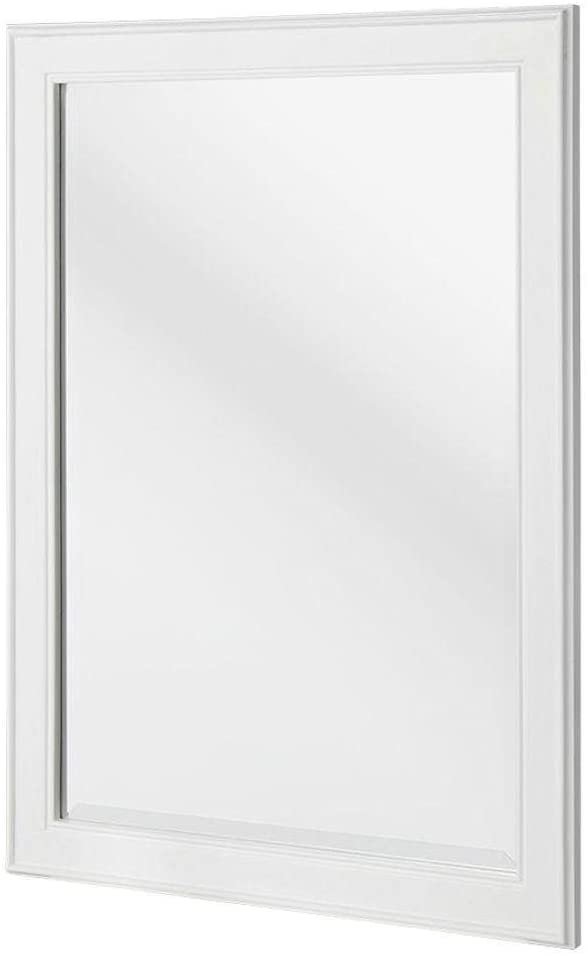 Foremost Gazette 32 In. L X 24 In. W Framed Wall Mirror in White