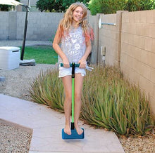 Load image into Gallery viewer, JOYIN Toy Foam Pogo Jumper in Easy to Carry Zippered Bag- Safe and Fun Pogo Stick for All, 250 Pound Capacity (Blue)