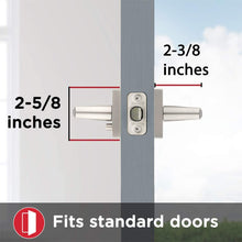 Load image into Gallery viewer, Kwikset 91550-021 Square Lisbon Square Bed/Bath Lever in Venetian Bronze