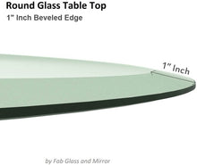 Load image into Gallery viewer, Fab Glass 48&quot; Round Glass Table Top, 3/4&quot; Thick Flat polish Tempered