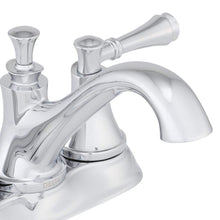 Load image into Gallery viewer, Silverton 4 in. Centerset 2-Handle Bathroom Faucet with Metal Drain Assembly in Chrome