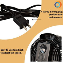 Load image into Gallery viewer, Comfort Zone CZHV8T 3-Speed Wall-Mountable 8-inch High-Velocity Fan