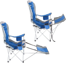 Load image into Gallery viewer, Trademark Global Camp Chair in Blue
