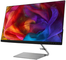 Load image into Gallery viewer, 2020 Lenovo 27" QHD WLED IPS Monitor, 2560x1440 Resolution, Dual Speakers, 16:9 Aspect Ratio, 75Hz Refresh Rate, 300 cd/m² Brightness, 16.7M Colors, DisplayPort &amp; HDMI Inputs, 32GB Snow Bell USB Card