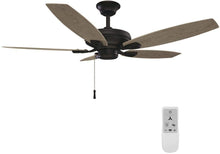 Load image into Gallery viewer, North Pond 52 in. Indoor/Outdoor Matte Black Ceiling Fan Works with Google Assistant and Alexa