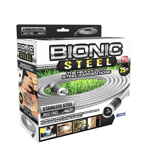 Bionic Steel 304 Stainless Steel Garden Hose - Lightweight, Kink-Free, and Stronger Than Ever, Durable and Easy to Use