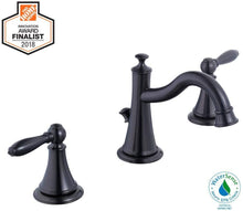 Load image into Gallery viewer, Glacier Bay Varina 8 in. Widespread 2-Handle High-Arc Bathroom Faucet in Bronze