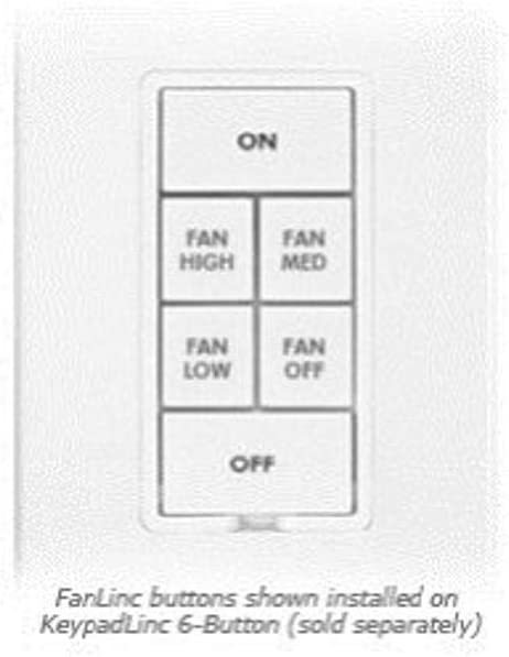 FanLinc Button Kit for KeypadLinc, White