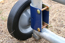 Load image into Gallery viewer, RanchEx 102555 Gate Wheel for Tube Gates for Easy Gate Opening - 1-5/8" to 2" Outside Diameter
